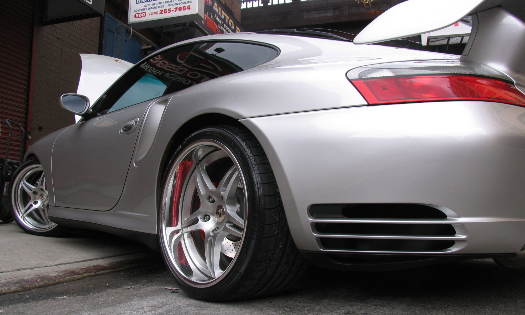 911 turbo coupe. Services: Rear wing install, custom wheel and tire package and ceramic window tint.