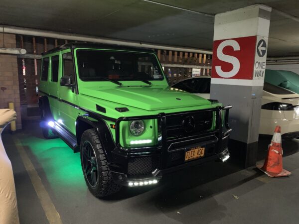 Green Mercedes G63 AMG custom build by AutoCraft NYC