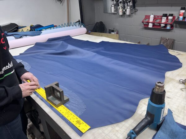 Custom seat upholstery step one at AutoCraft NYC