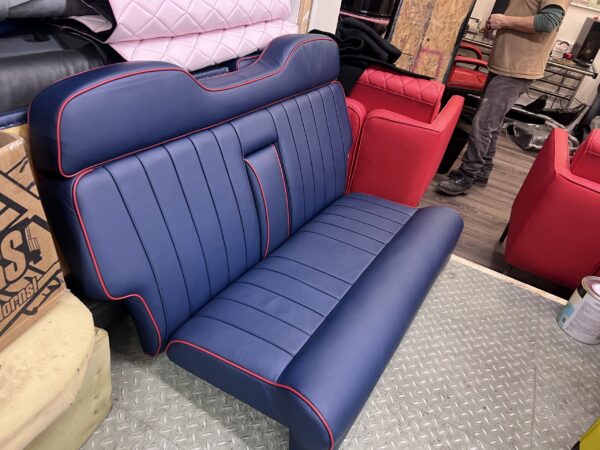 Custom seat upholstery finally at AutoCraft NYC