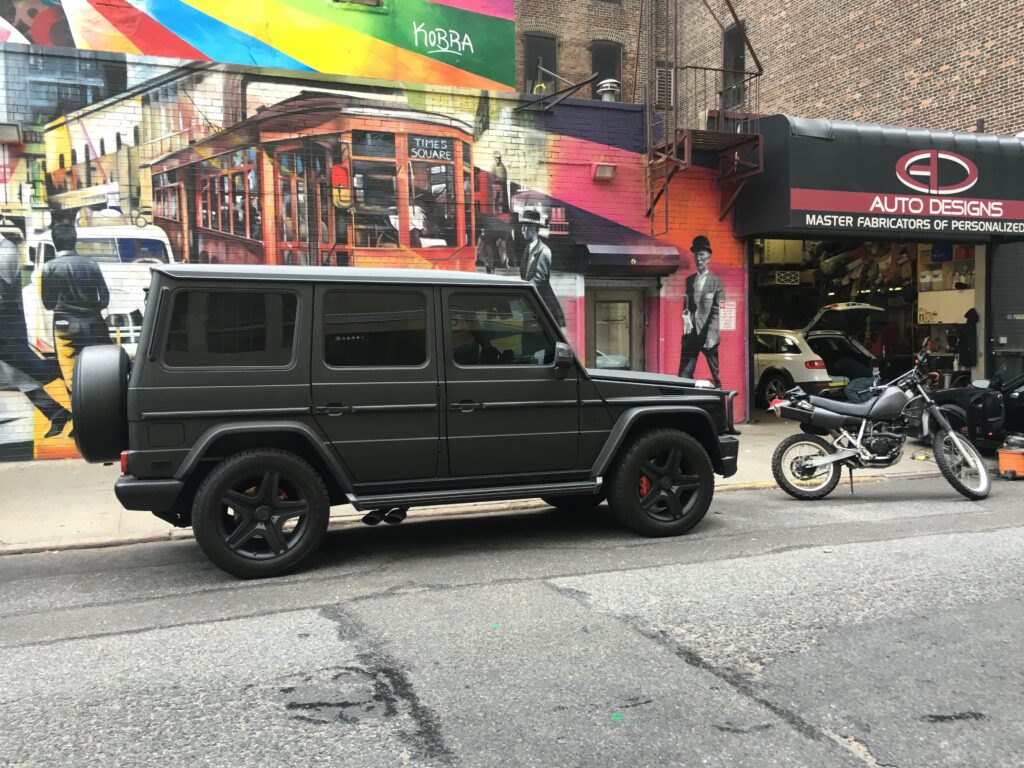 Matte Black Mercedes G63 AMG detail by AutoCraft NYC